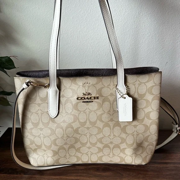 NEW Coach Canvas Handbag - Picture 1 of 13